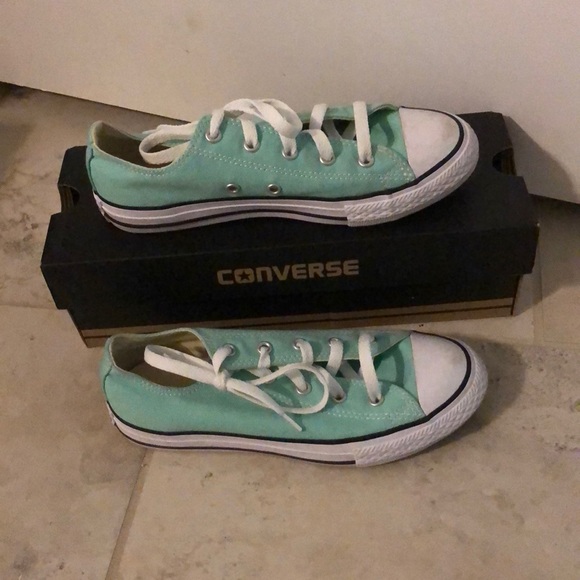 teal converse kids